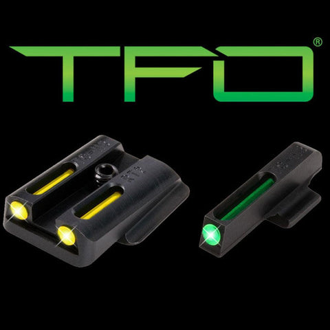 Tfo Tritium-fiber-optic Day-night Sight - Ruger Lc, Green-yellow