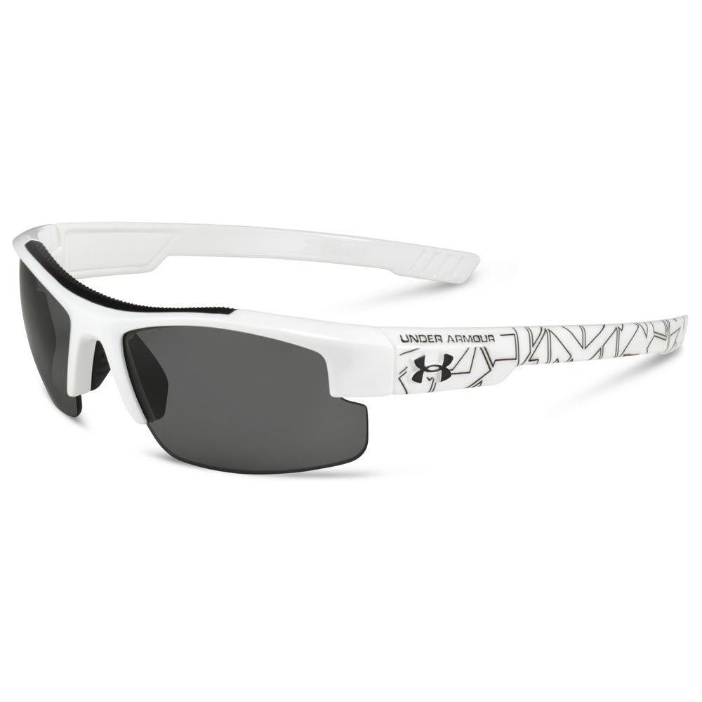 Ua Nitro L Sunglasses - White-black-gray, Youth