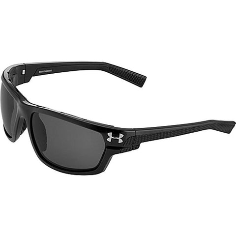 Ua Hook'd Storm Sunglasses - Satin Black-gray Polarized