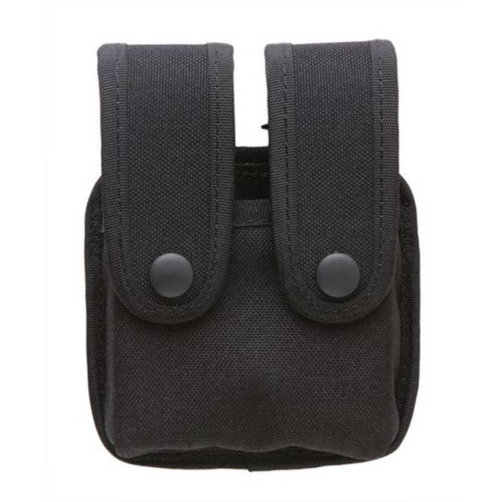 Double Case With Flaps For Double Row Mags - Nylon, Black