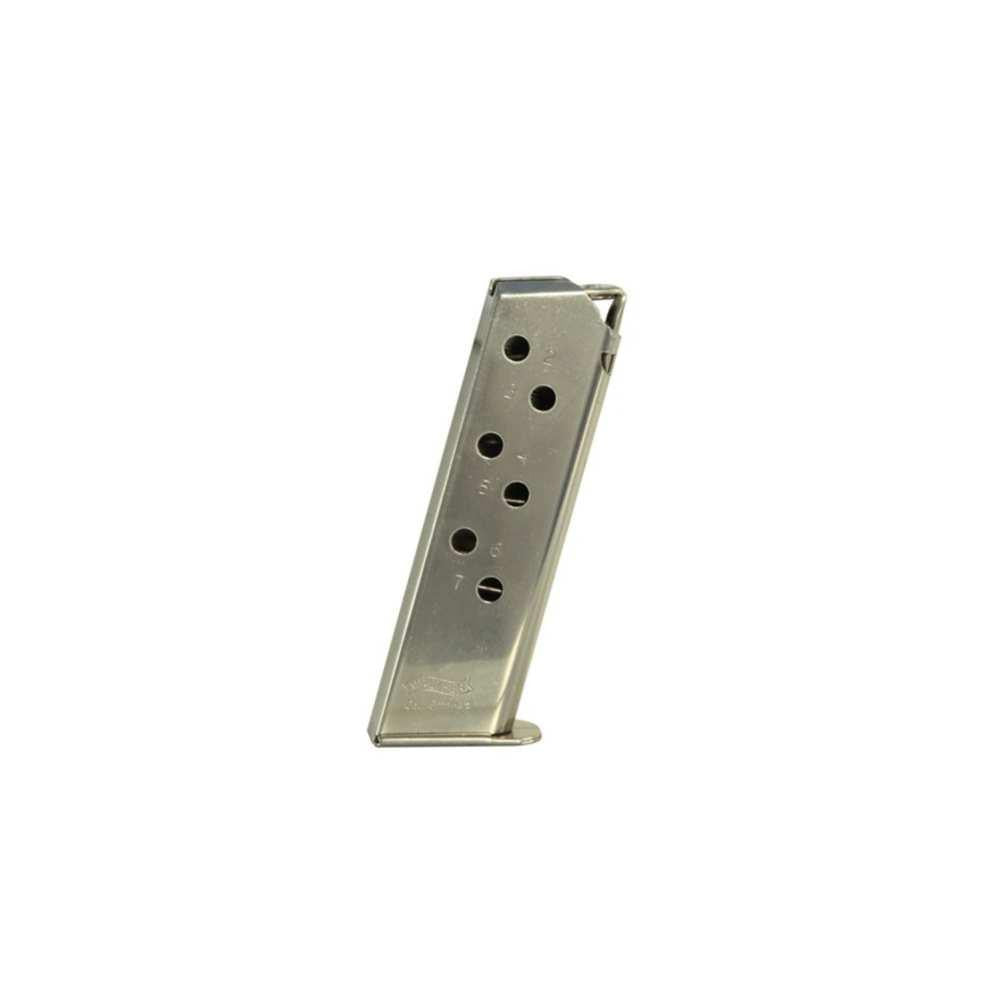 Walther Ppk-s, Pp Factory Magazine - .380 Acp - 7 Round - Nickel