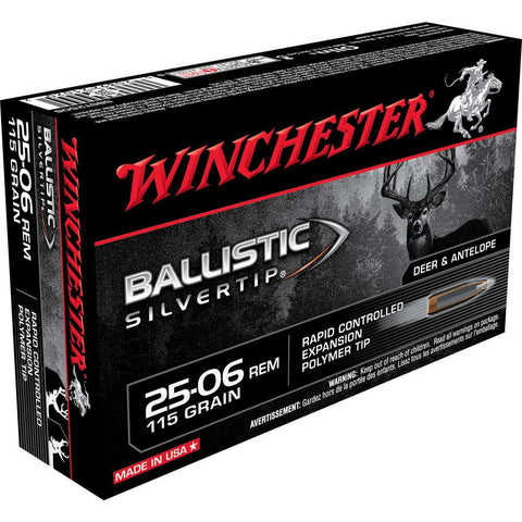 25-06 Rem Ammunition 115gr Ballistic Silvertip - 20 Rounds