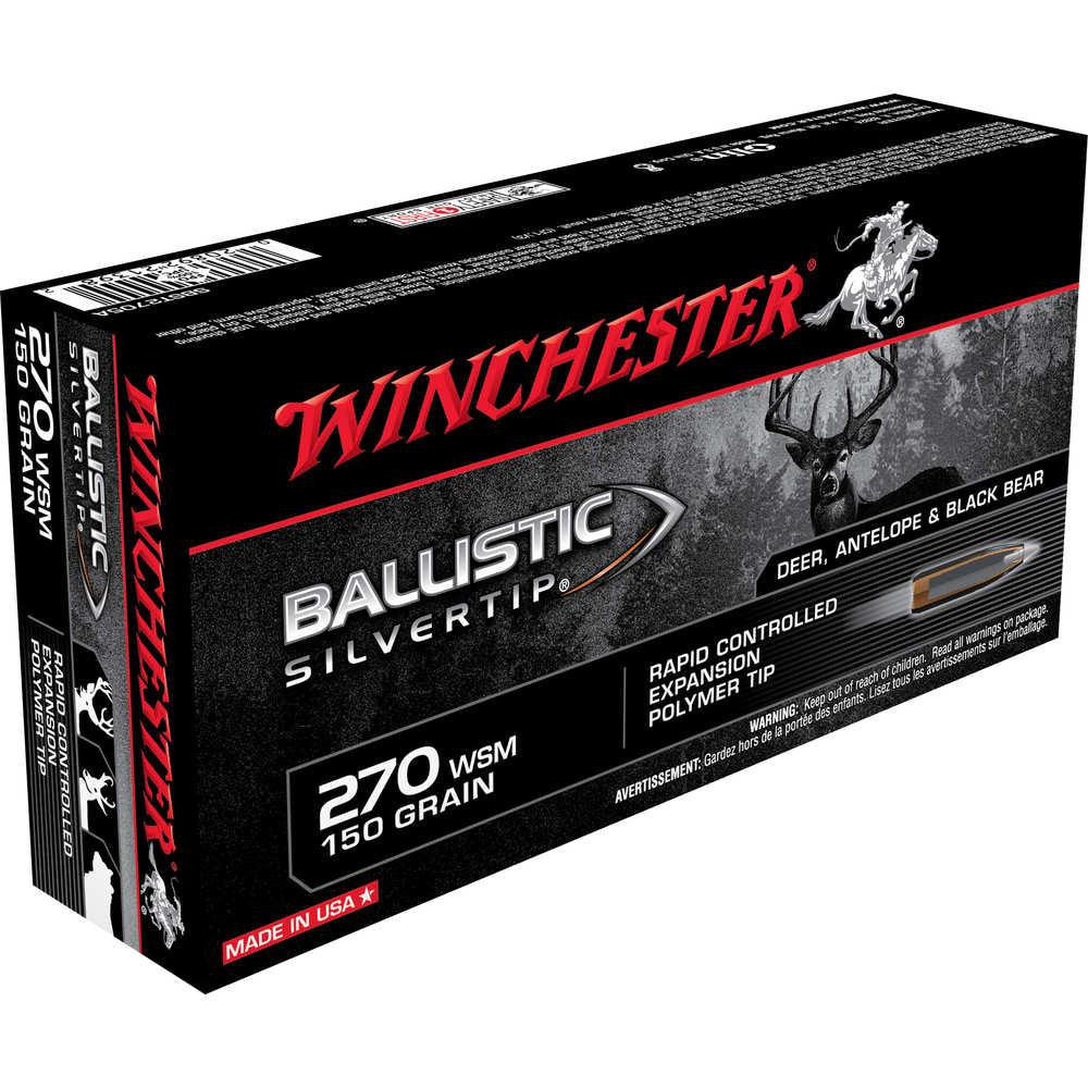 270 Win Short Mag Ammunition 150gr Ballistic Silvertip - 20 Rounds