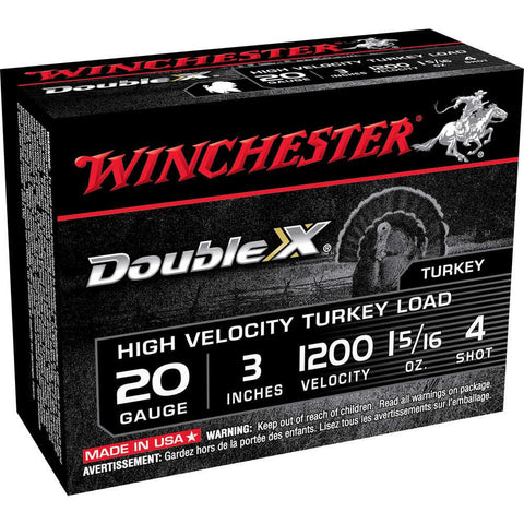 20 Gauge Shotshells 3"  1-5-16oz   #4 Shot - 10 Rounds