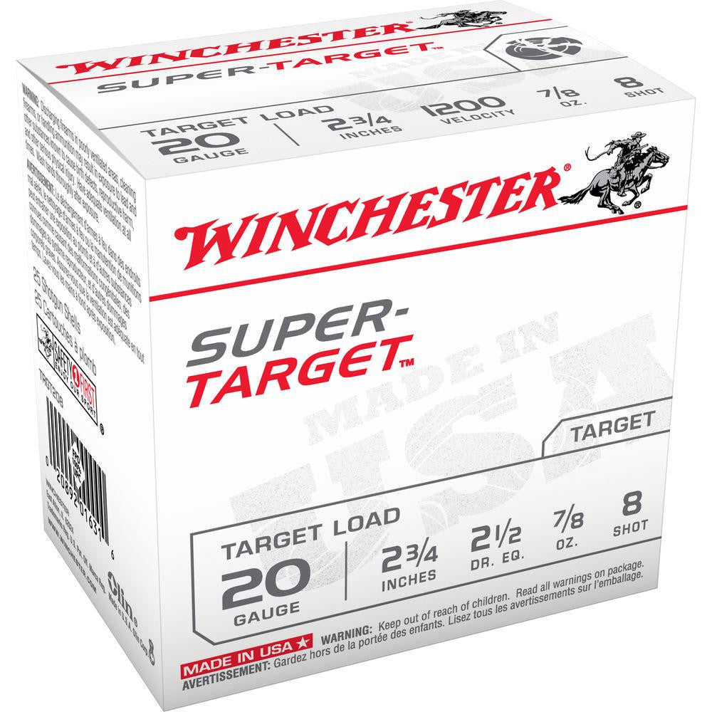 20 Gauge Shotshells 2.75"  7-8oz  #8 Shot - 25 Rounds