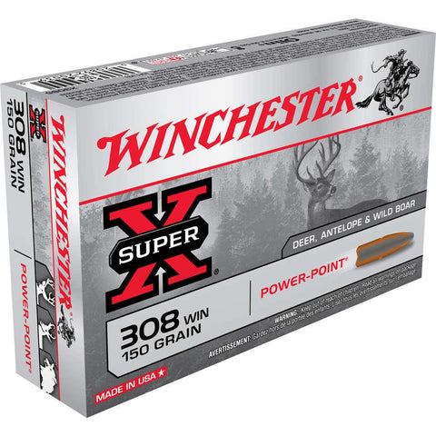 308 Win Ammunition 150gr Power-point - 20 Rounds