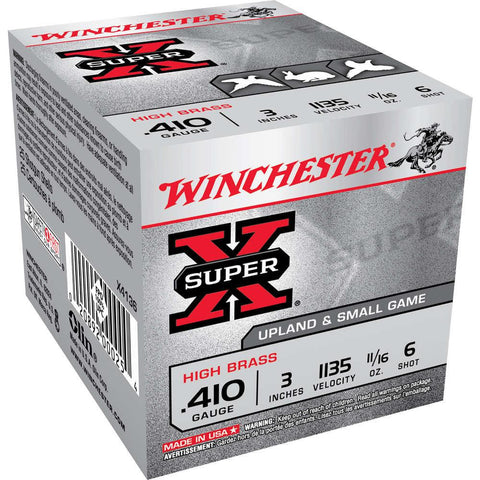 410 Gauge Shotshells 3"  11-16oz  #6 Shot - 25 Rounds