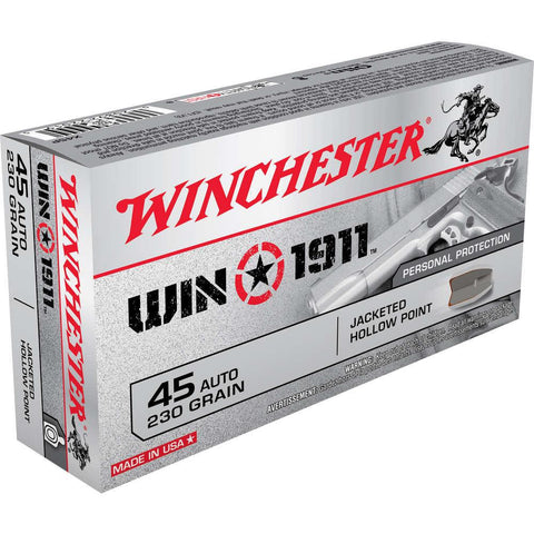 45 Auto Ammunition 230gr Nickel Plated Jhp - 50 Rounds