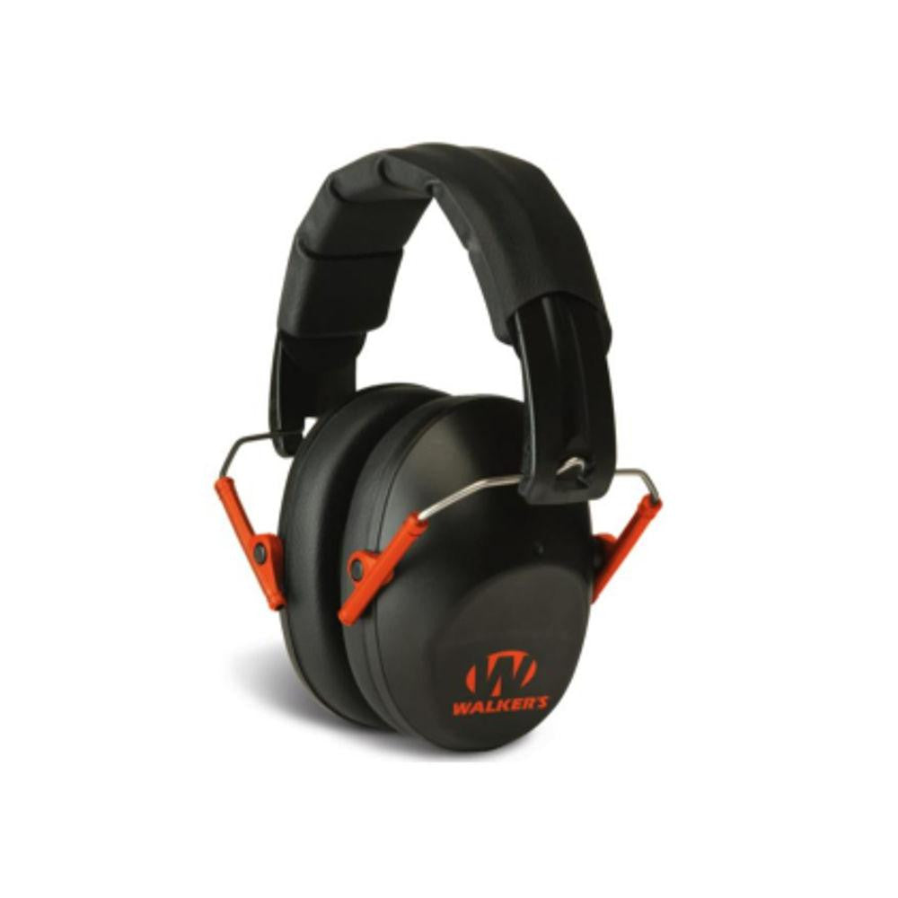 Pro-low Profile Folding Earmuff - Black-orange