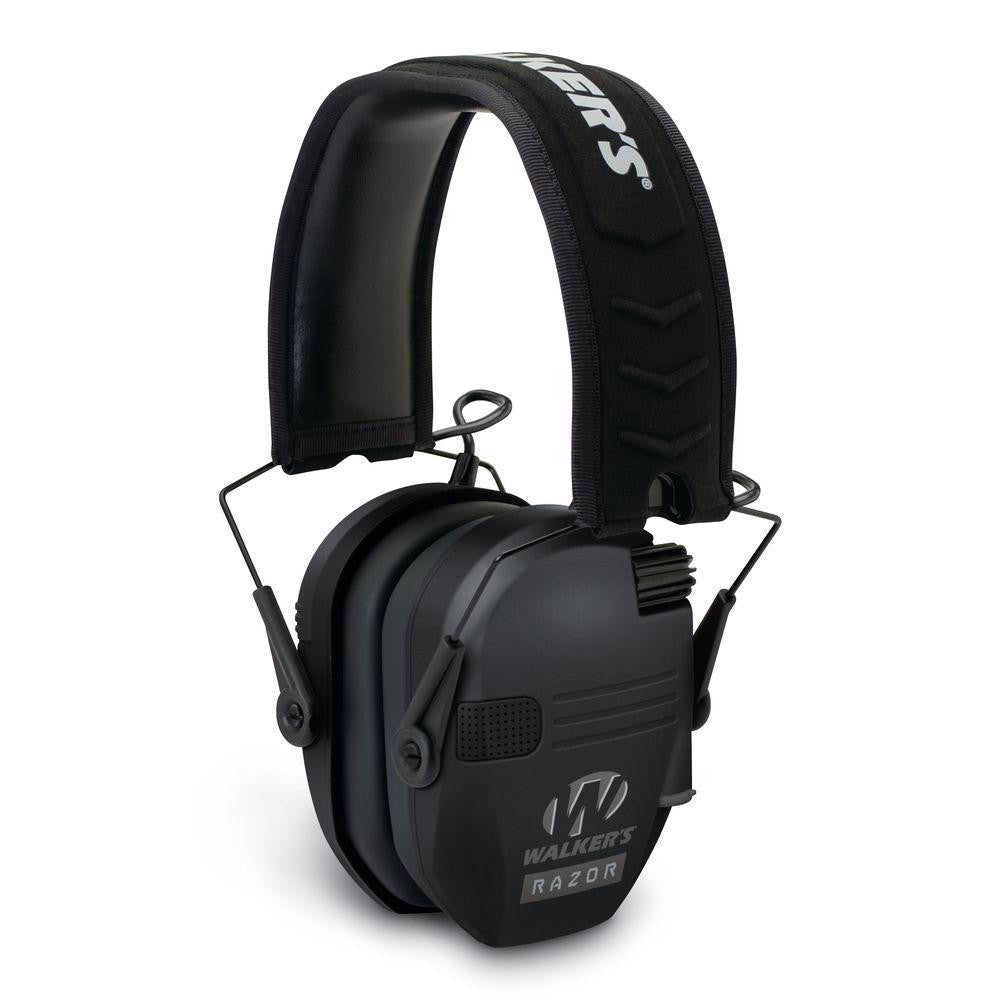 Razor Slim Low Profile Electronic Earmuff - Black