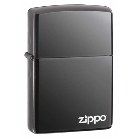 Pocket Lighter - Black Ice With Zippo Logo