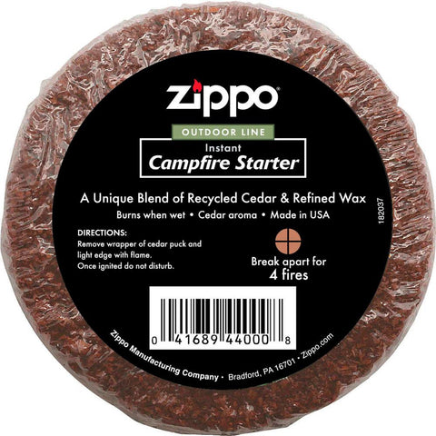 Campfire Starter Cedar Puck